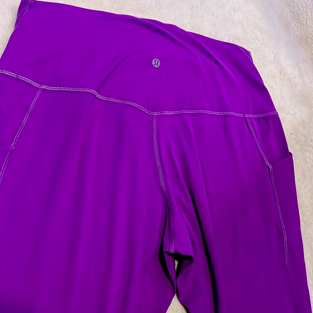 Lululemon Size 14 Align HR Pant 25” Pockets Violet Plum Purple